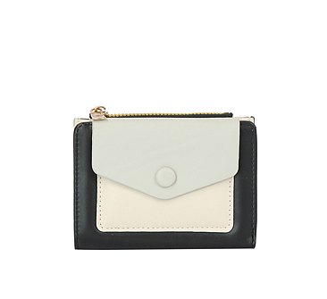 Colorblock Envelope Bi-fold Wallet