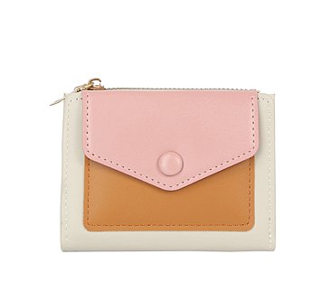 Colorblock Envelope Bi-fold Wallet