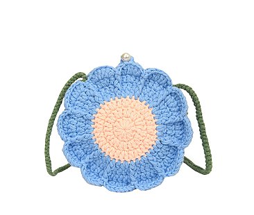 Flower Crochet Crossbody Bag