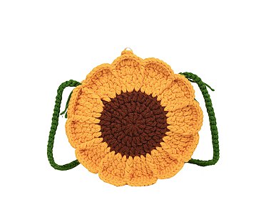 Flower Crochet Crossbody Bag