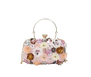 3D Flower Evening Clutch