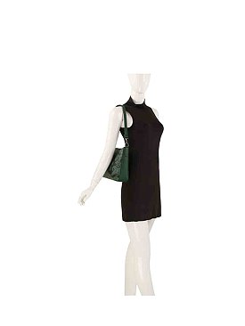 Embossed Flower Shoulder Bag