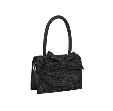 Bow-accent Shimmer Mini Bag