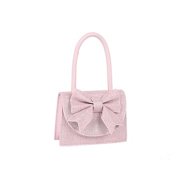 Bow-accent Shimmer Mini Bag