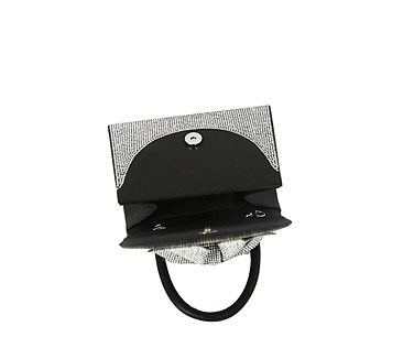 Rhinestone Bow Flap Top Handle Clutch Satchel