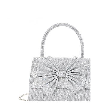 Glitter Bow Clutch