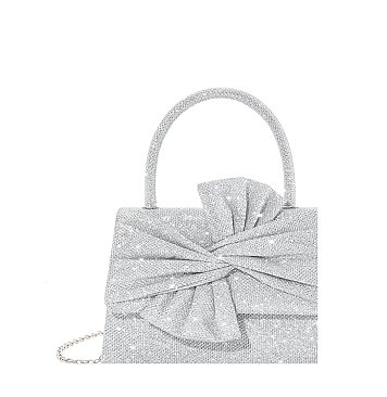Glitter Bow Clutch