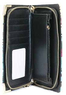 QUEENBEE GRAFFITI  STRIPE  WALLET WRISTLET