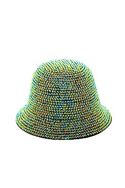 TRENDY  RHINESTONE STUDDED BUCKET HAT