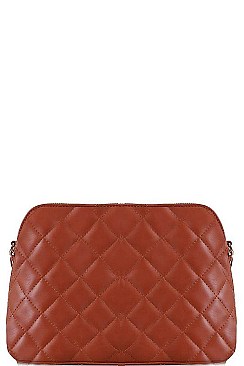 STITCHED CROSSBODY BAG WITH LINKED CHAIN