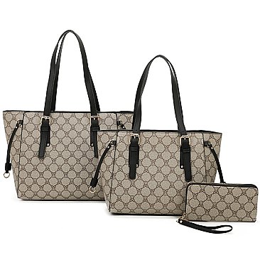 Teddy Bear Monogram 3-in-1 Shopper Set