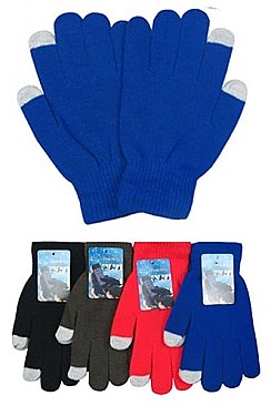 PACK OF 12 CLASSIC TOUCH SCREEN GLOVES