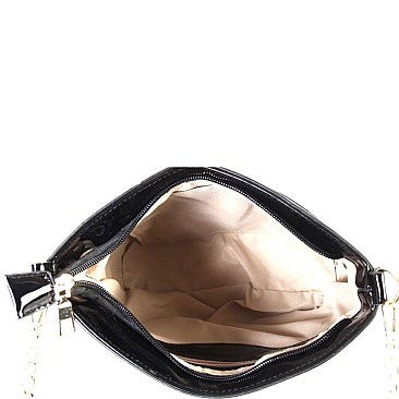 Plaid Check Chain Strap Shoulder Bag