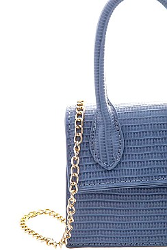 MINI CUTE PATTERNED DESIGN WITH HANDLE CROSSBODY BAG