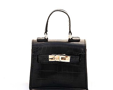CHIC CROC DESIGN MINI CROSSBODY BAG