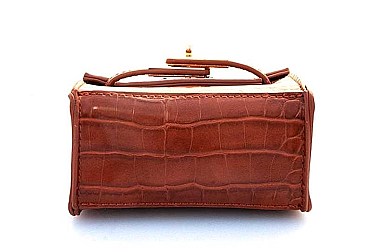 CHIC CROC DESIGN MINI CROSSBODY BAG