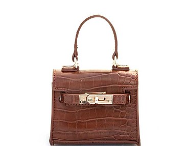 CHIC CROC DESIGN MINI CROSSBODY BAG