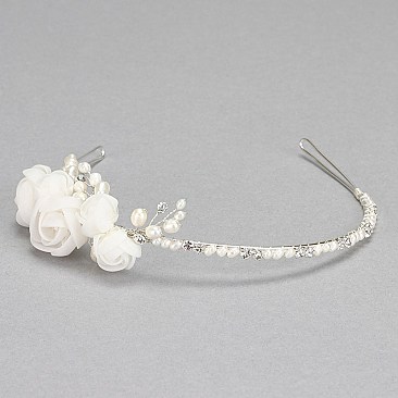 PEARLS AND STONES BRIDAL HEADBAND SLH0570