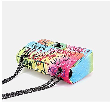 Graffiti Shoulder Handbag