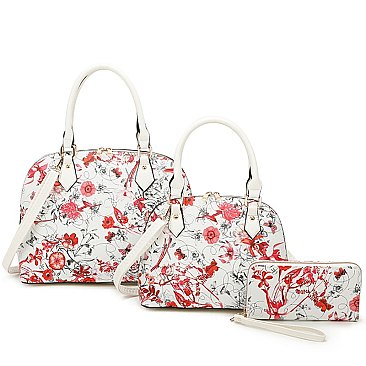 Flower 3-in-1 Dome Satchel Set