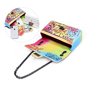 Graffiti Shoulder Handbag