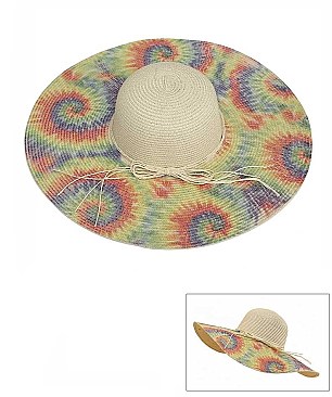 TRENDY FASHION PATTERN STRAW SUN HAT