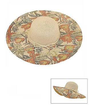 LOVELY FLOWER STRAW SUN HAT