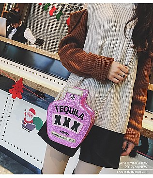 Metalic Tequila Theme Cross Body