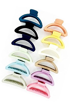 Pack of 12 (pieces) Assorted Colors Hair CLIPS