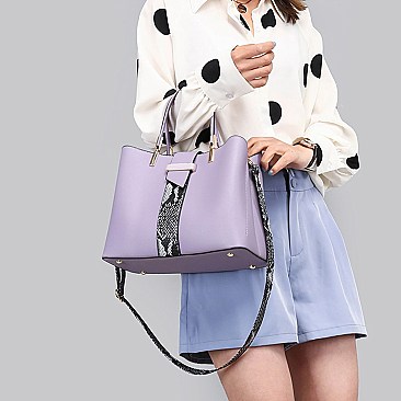 2 in 1 Triple Compartment Satchel & Messenger Set