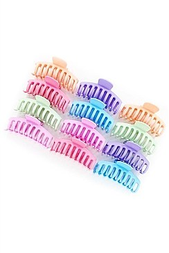 Pack of 12 (pieces) Assorted Colors Hair CLIPS