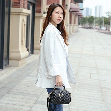 TRENDY GEOMETRIC MINI SHOULDER BAG