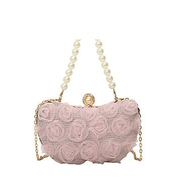 Chiffon Flower Clutch