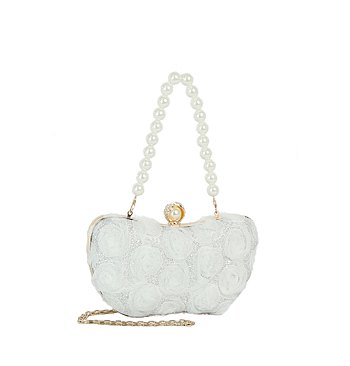 Chiffon Flower Clutch