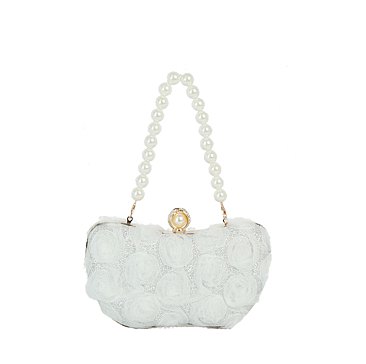 Chiffon Flower Clutch