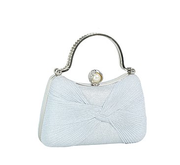 Glitter Pleated Clutch