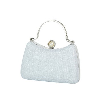 Glitter Pleated Clutch