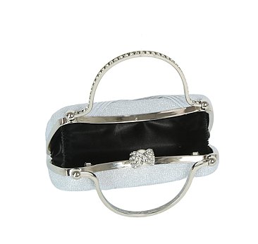 Glitter Pleated Clutch
