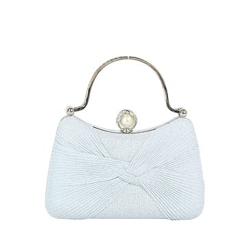 Glitter Pleated Clutch