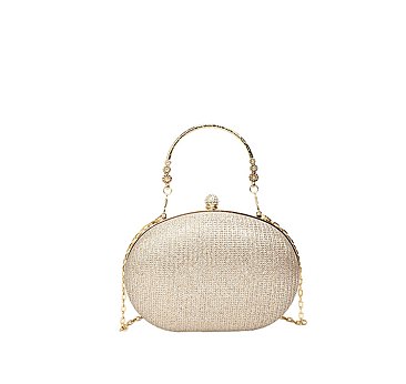 Glitter Oval Clutch