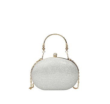 Glitter Oval Clutch