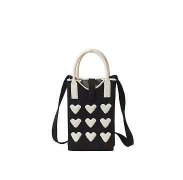 Knit Hearts Bag