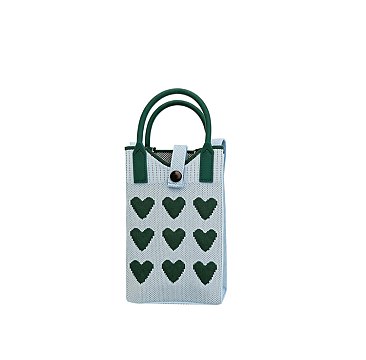 Knit Hearts Bag