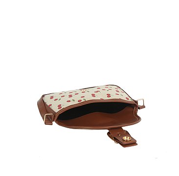 Cherry Canvas Shoulder Bag