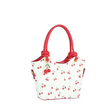 Cherry Top Handle Satchel