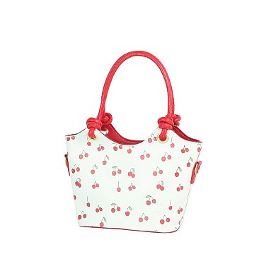 Cherry Top Handle Satchel