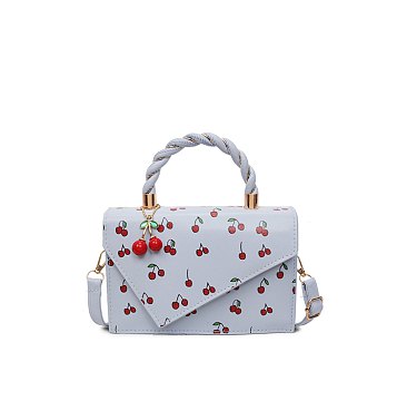 Cherry Flap Satchel