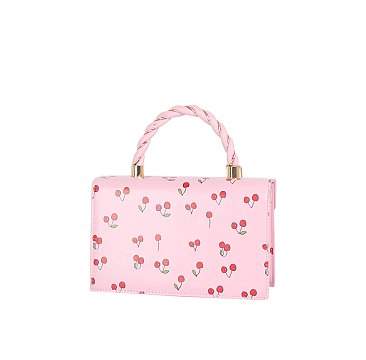 Cherry Flap Satchel