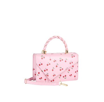 Cherry Flap Satchel