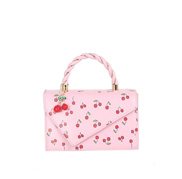 Cherry Flap Satchel